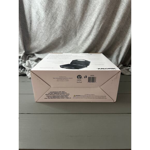 NIB~Deluxe Waffle Maker-Kalorik Sapphire Diamond Coating-Never Used - Picture 5 of 5